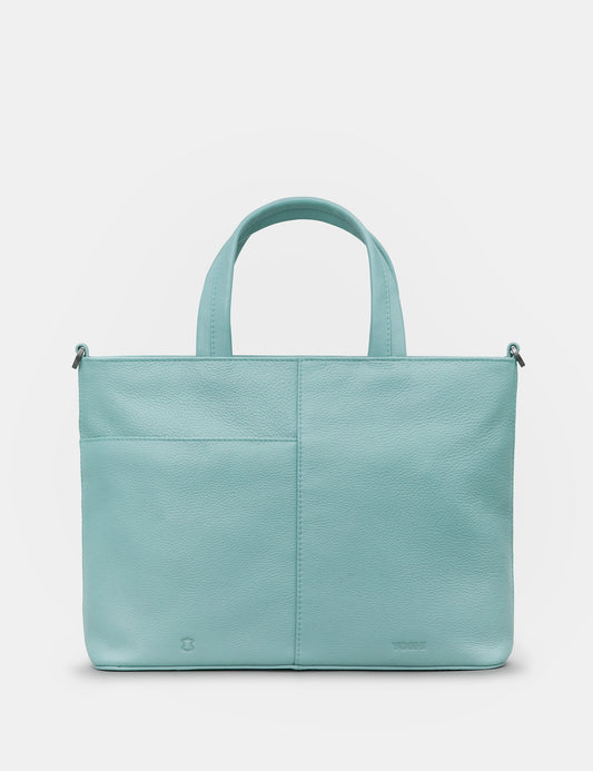 Hampton Multiway Duck Egg Leather Grab Bag