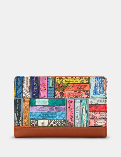 Jane Austen Library Flap Over Purse