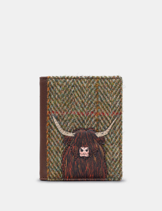 Highland Cow Flap Over Card Holder