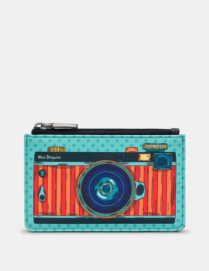 Scribble Street Camera Zip Card Holder | Purse