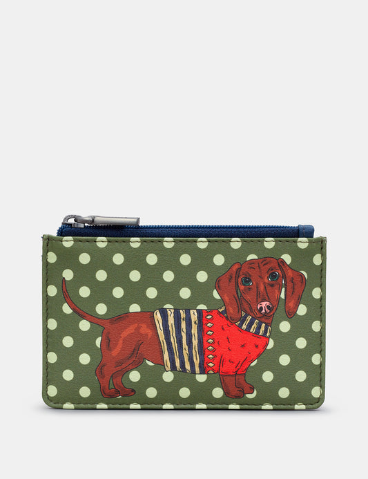 Scribble Street Sausage Dog Zip Card Holder | Purse