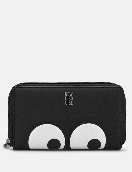 Peekaboo Eyes Zip Round Purse
