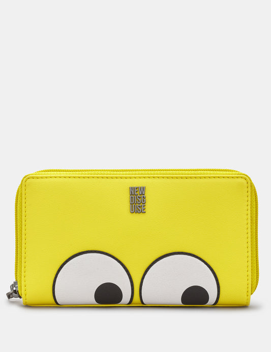 Peekaboo Eyes Zip Round Purse