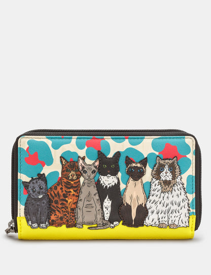 Cat Club Zip Round Purse