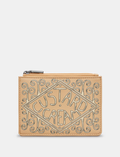 Custard Cream Zip Top Purse