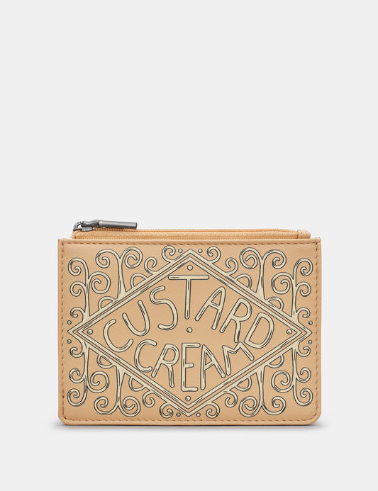 Custard Cream Zip Top Purse