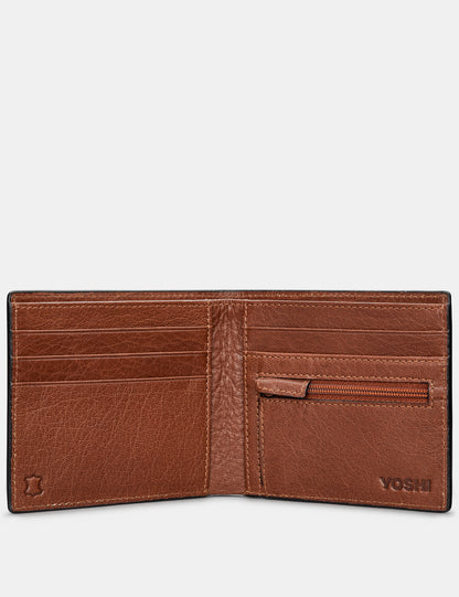 Mod Brown Leather Wallet