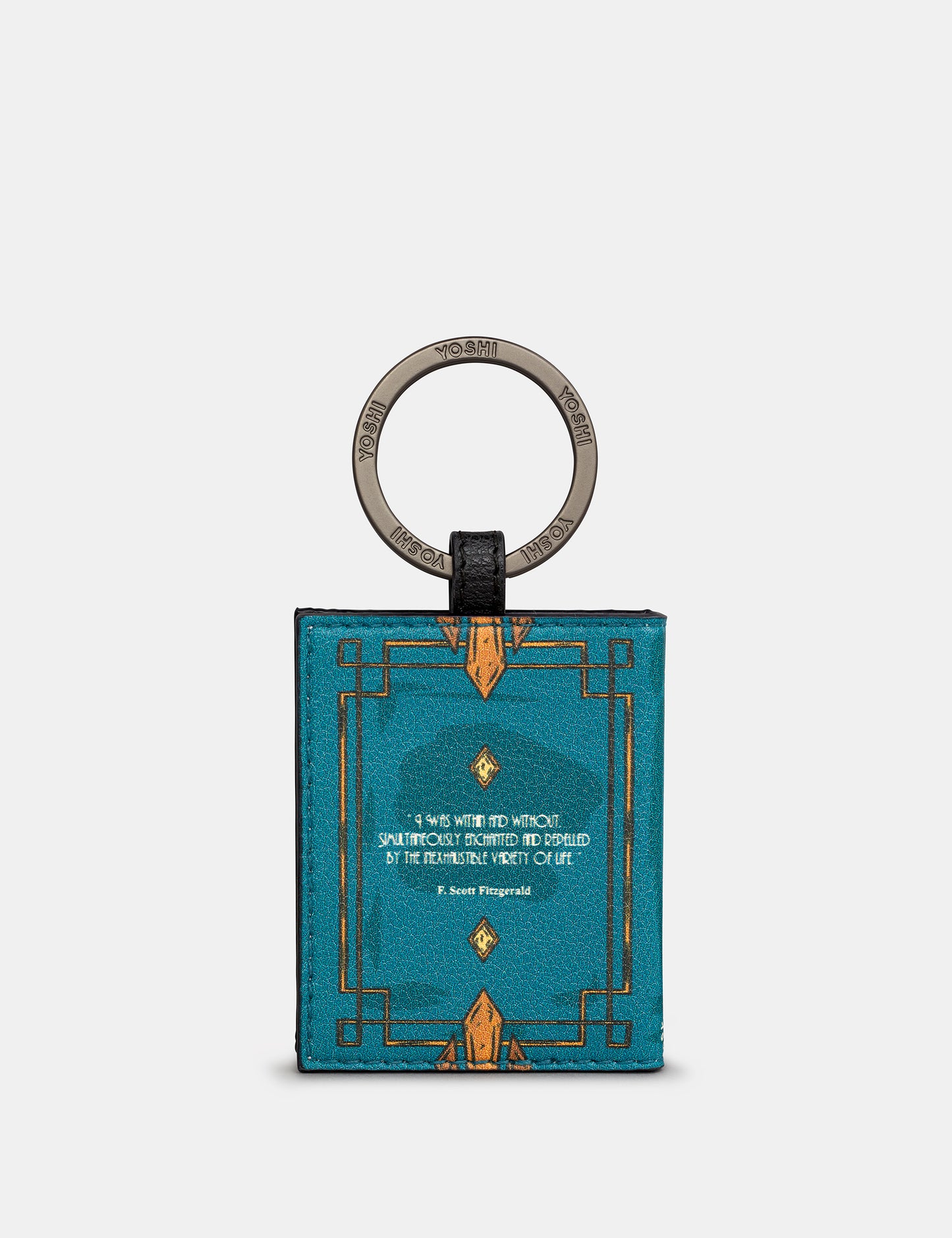 The Great Gatsby Book Cover Vegan Leather Keyring